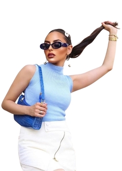 Blusa Feminina Tricot Gola Alta na internet