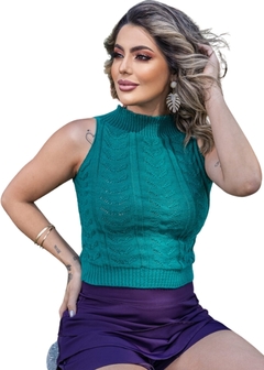 Regata Feminina Moda Tricot Tramas - loja online