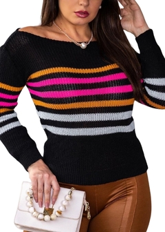 Blusa Ciganinha Tricot Moda Blogueira - comprar online