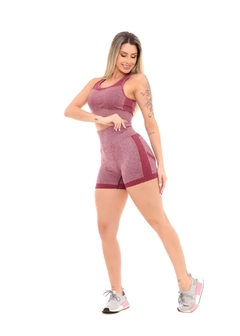 Imagem do Conjunto Feminino Fitness Marsala