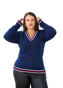 Suéter Plus Size Manga Longa