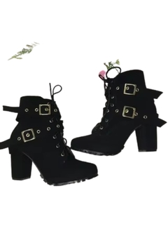 Bota Ankle Salto Quadrado