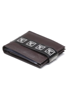 Carteira Masculina Grande Botão Couro - loja online