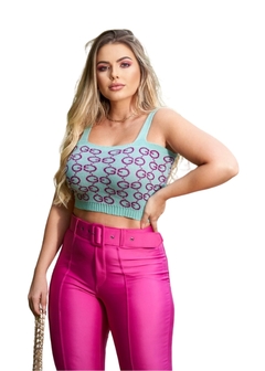 Cropped Regata Tricot Alça