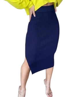 Saia Tricot Fenda Lateral - loja online