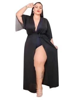 Saída de Praia Longa Plus Size - Reale Moda Mix - Sua moda, seu estilo, sua escolha!