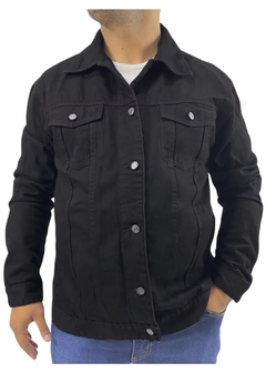 Imagem do Jaqueta Masculina Jeans Preto