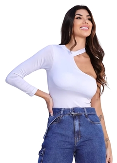 Body Feminino Manga Longa Blogueira - Reale Moda Mix - Sua moda, seu estilo, sua escolha!