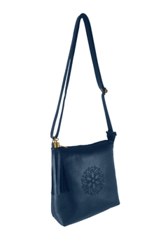 Bolsa Transversal Mandala Couro - Reale Moda Mix - Sua moda, seu estilo, sua escolha!