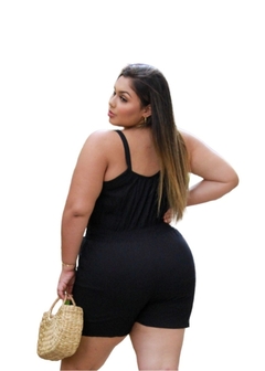 Macaquinho Plus Size Casual Elastex - Reale Moda Mix - Sua moda, seu estilo, sua escolha!