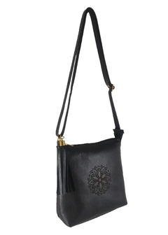 Bolsa Transversal Mandala Couro - loja online