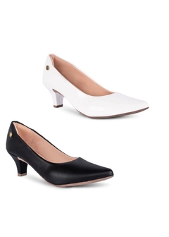 Sapato Scarpin Feminino Salto Baixo