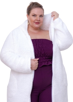 Casaco Feminino Teddy Longo - comprar online