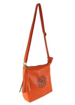 Bolsa Transversal Mandala Couro na internet