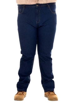 Calça Jeans Escuro Masculina Plus Size