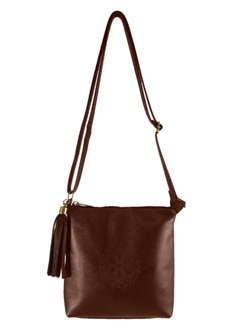 Bolsa Transversal Mandala Couro - loja online