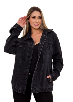 Jaqueta Jeans Feminina Oversized - Reale Moda Mix - Sua moda, seu estilo, sua escolha!