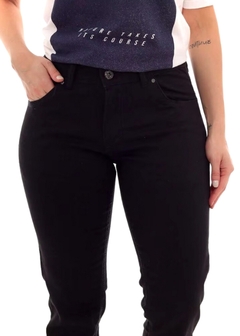 Calça Jeans Skinny Oversized Preto Cotton - Reale Moda Mix - Sua moda, seu estilo, sua escolha!