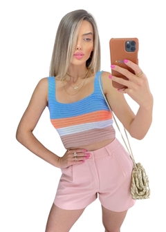 Cropped Regata Tricot Blogueira - comprar online