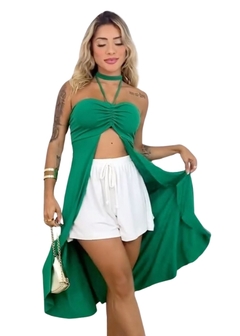 Blusa Bata Bianca Longa - Reale Moda Mix - Sua moda, seu estilo, sua escolha!