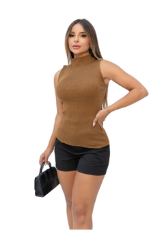 Blusa Feminina Tricot Gola Alta na internet