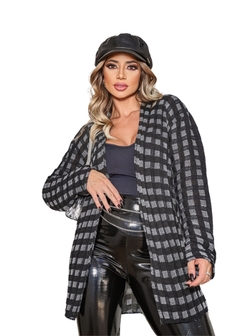 Casaco Inverno Tricot Xadrez