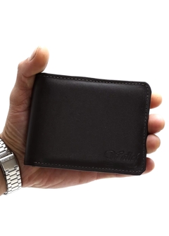 Carteira Masculina De Bolso Couro Genuíno - comprar online