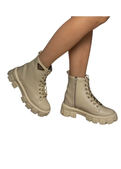Bota Feminina Coturno Zíper Lateral