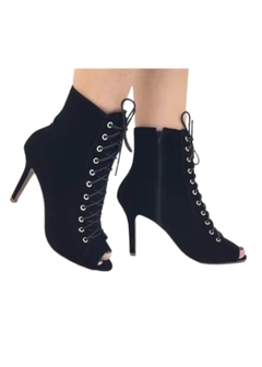 Bota Feminina Coturno Bico Aberto - Reale Moda Mix - Sua moda, seu estilo, sua escolha!