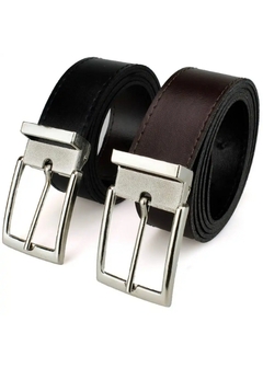 Kit 2 Cintos Masculinos Casuais Sintéticos