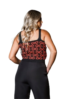 Cropped Regata Tricot Alça - Reale Moda Mix - Sua moda, seu estilo, sua escolha!