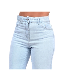 Calça Jeans Wide Leg Pantalona Feminina na internet
