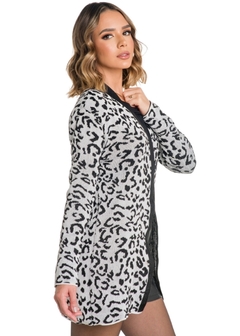 Imagem do Casaco Tricot Animal Print