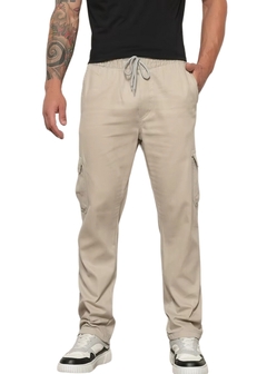 Calça Jogger Sarja Cargo Masculina Casual - loja online