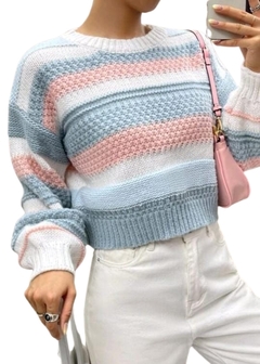 Imagem do Blusa de Frio Tricô Gola Redonda