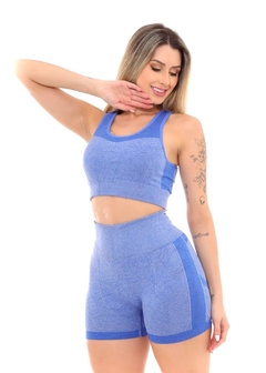 Conjunto Feminino Fitness Azul Royal