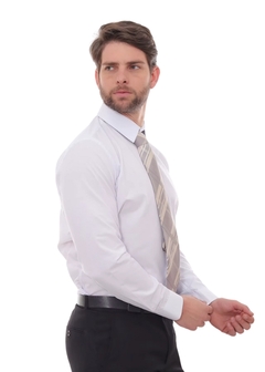 Camisa Social Masculina Slim Branca na internet