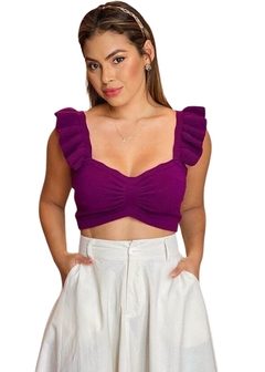 Cropped Tricot Moda Verão