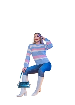 Blusa de Frio Tricô Gola Redonda