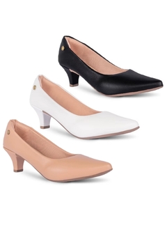 Sapato Scarpin Feminino Salto Baixo - comprar online