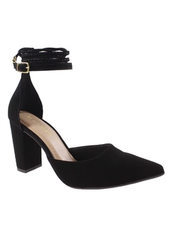 Scarpin Salto Alto Aberto Fivela - comprar online