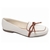 Mocassim Napa Off White com Laço Caramelo Versátil - Melvie  - scarpin, botas, sandálias para todos os estilos!