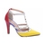 Scarpin multicolorido Salto Alto Enfeite Pirâmide - comprar online
