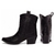 Bota Preta Texana Bordada Country Cano Baixo - comprar online