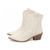 Bota Off White Texana Bordada Country Cano Baixo - comprar online