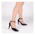 Scarpin Verona Preto Salto Alto com Fivela dourada melvie
