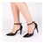 Scarpin Verona Preto Salto Alto com Fivela dourada melvie