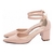 Scarpin Verona Verniz Rose Salto Médio confortável melvie