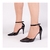 Scarpin Verona Preto Salto Alto com Fivela dourada melvie