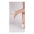 Scarpin Off White Salto Alto Aberto do Lado Antiderrapante
